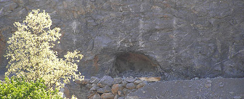 Cave destroyed by the Zallobenta quarry