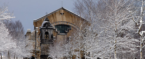 El santuario en invierno